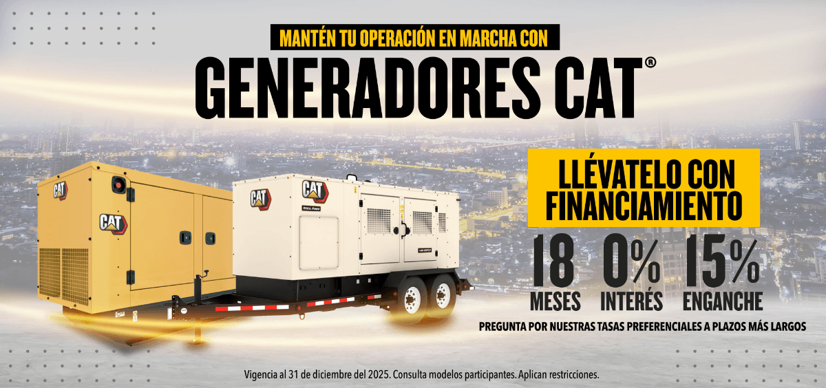 Mantén tu Operación en Marcha con Generadores Cat