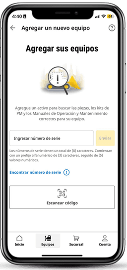 Escanea el código de tu equipo para encontrar de inmediato las refacciones correctas.