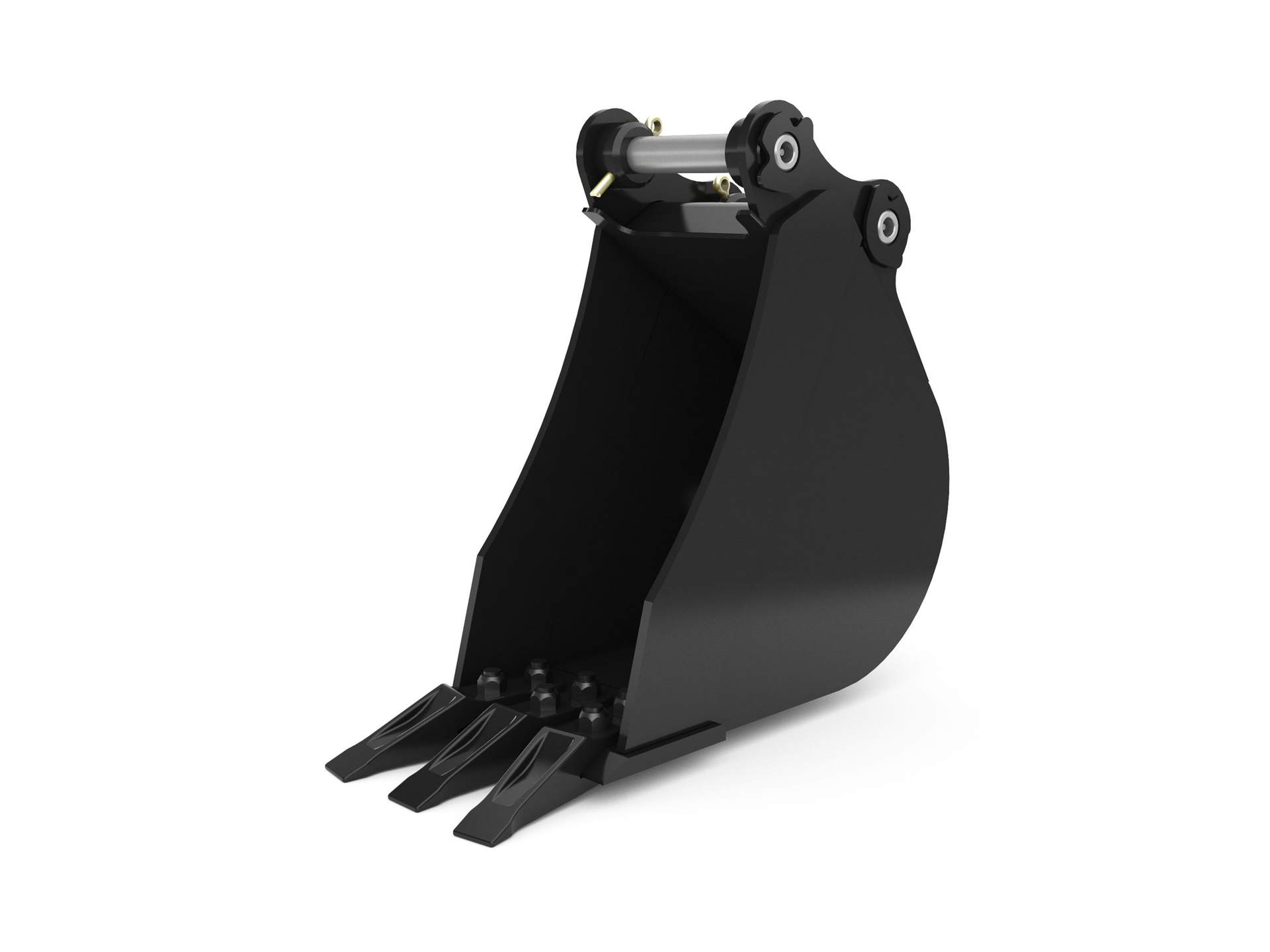 260 mm (10"), 34 L (1,2 pies³), pasador, dientes empernados